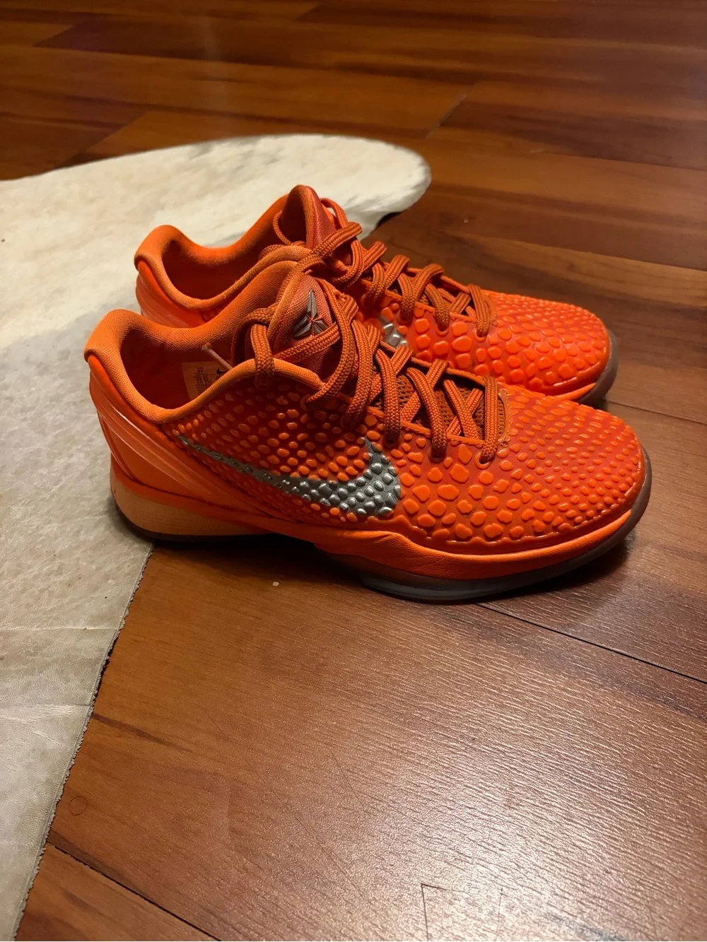 Nike Kobe 6 Protro GS Total Orange WNBA FV9676-800 Size 4Y Sneakers